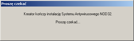 JeŜeli instalacja programu NOD32 została zakończona sukcesem naleŝy ponownie uruchomić
