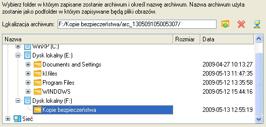 umieścić utworzony obraz na lokalnie zamontowanej partycji (z przypisaną literą oznaczającą dysk), wykonaj następujące czynności: 1.