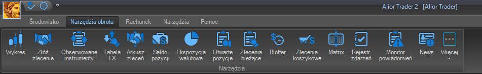 zależności od preferencji użytkownika: Menu wstążka (ang.