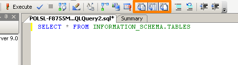 Instrukcja do przedmiotu Bazy danych laboratorium (zajęcia 1) 3 Polecenie 1.5: W oknie zapytań wpisz SELECT * FROM INFORMATION_SCHEMA.