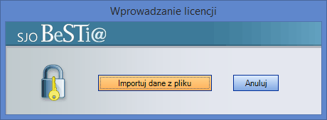 2.6. Pierwsze uruchomienie programu Jeżeli instalacja była wykonywana z opcją Inicjuj tworzenie nowej bazy danych podczas pierwszego uruchomienia program automatycznie stworzy pustą bazę danych (o