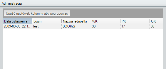 Rysunek 60. Wybór kategorii Blokady W oknie środkowym zostanie wyświetlona lista aktualnych blokad (rys. 61). Rysunek 61.
