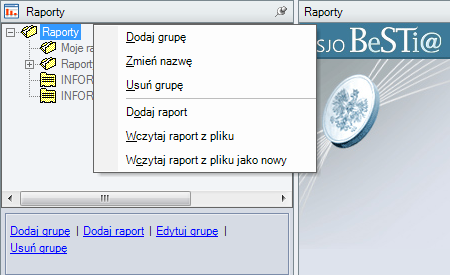 Budowa okna prezentacji raportu jest podobna do okna Podgląd wydruku (zob. podrozdział Podgląd wydruku).
