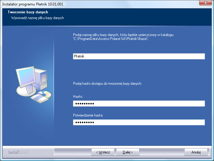 Dopóki program Płatnik jest wykorzystywany do pracy tylko i wyłącznie z jedną bazą danych, podawanie hasła dostępu do bazy danych podczas uruchomienia programu nie będzie wymagane. UWAGA!