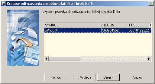 Przykładowo, jeśli na komputerze o nazwie ZR4_SRV zainstalowano serwer SQL pod nazwą instancji PLATNIK, to pełna nazwa serwera będzie następująca: ZR4_SRV\PLATNIK.