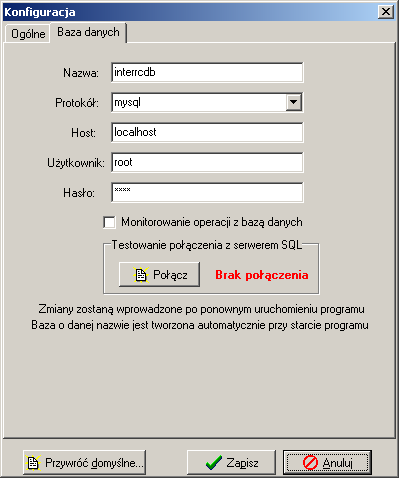 wyświetlenie niniejszej instrukcji programu, Wyjdź zamknięcie programu, Start / Stop uruchomienie / zatrzymanie komunikacji z