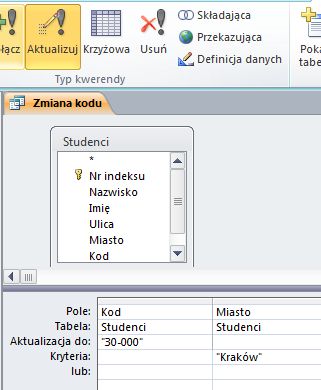 - 4-4) Kwerendy funkcjnalne Kwerenda funkcjnalna pzwala na wprwadzenie zmian w wielu rekrdach lub przeniesienie wielu rekrdów przy użyciu pjedynczej peracji.