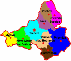 Trenčiansky kraj Zdroj: www.tsk.sk Trenčiansky samosprávy kraj sa rozprestiera v severozápadnej časti Slovenskej republiky. Patrí do oblasti Západných Karpát. Územím preteká rieka váh.