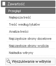 Google Analytics Przeciętny użytkownik strony Środowisko pracy użytkownika a. Łącze 512kb/s b. Przeglądarka FireFox c. Windows XP d. Ekran 32-bit e.