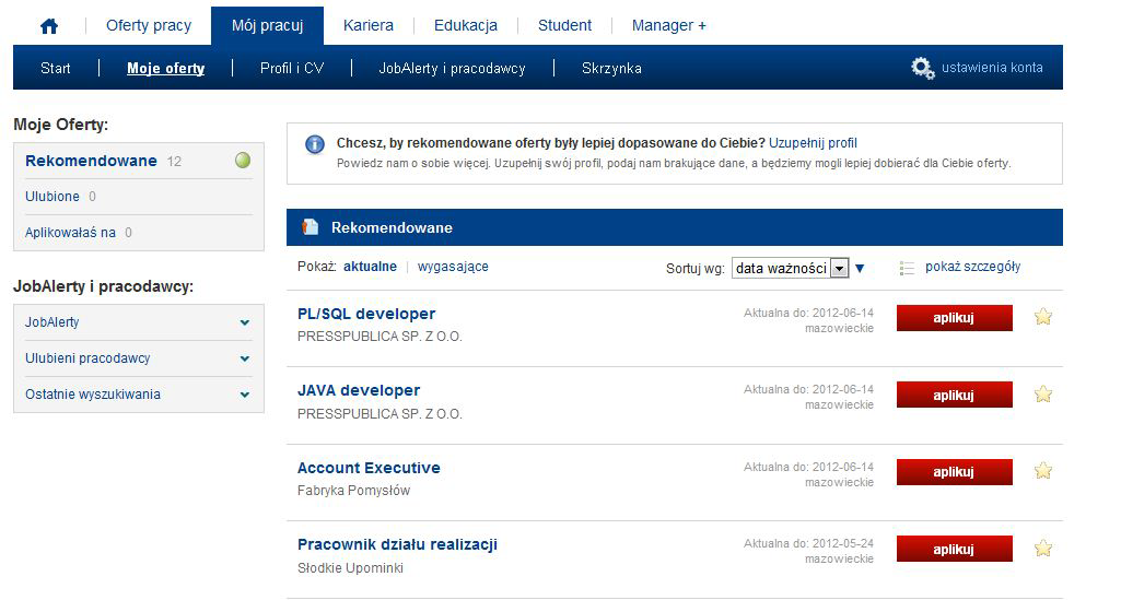 Pracuj.pl. Wyższy standard rekrutacji - PDF Free Download
