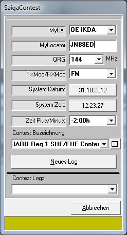 Dodatek 1. Krótka instrukcja do programu SaigaContest Instalacja Skomprymowane archiwum programu (obecnie pn. SaigaContest V1.0.1 Vollversion ) należy pobrać z witryny http://www.qth.