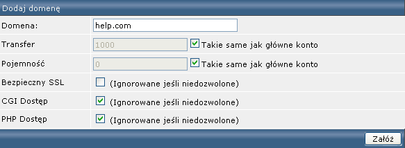 Gdy baza zostanie poprawnie założona wyświetli ci się podsumowanie, podobne do tego poniżej (rys.4.3.). Radzimy wydrukować sobie te dane! (rys.4.3.) V.