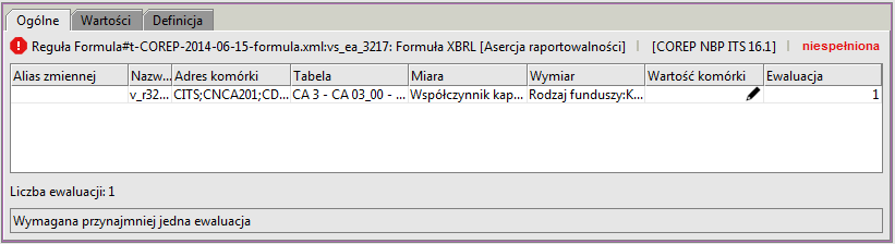 Rysunek 280. Reguła: valuaassertin_15 reguła parta na XBRL Frmula Pla zawierające te reguły, psiadają trójkąt w lewym dlnym rgu.