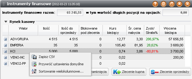 Spłaty kredytu można dokonać klikając przycisk Spłać kredyt. Ważne! Wydruki i zapisywanie danych Do wydruku dyspozycji lub danych rachunku służy funkcja raportuj.