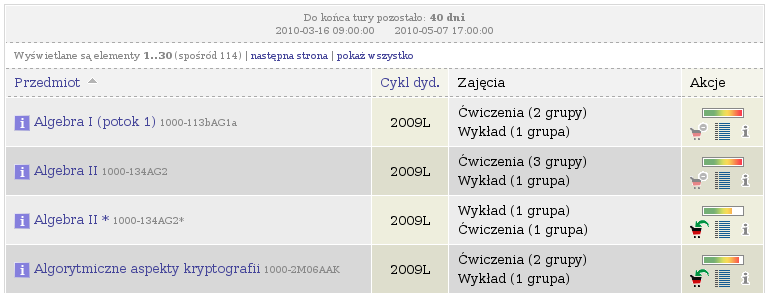 rejestracje w tym trybie uznawane są za najbardziej nerwowe i powinny być przeprowadzane tylko wtedy, gdy spodziewana liczba chętnych nie przekracza liczby dostępnych miejsc (np.