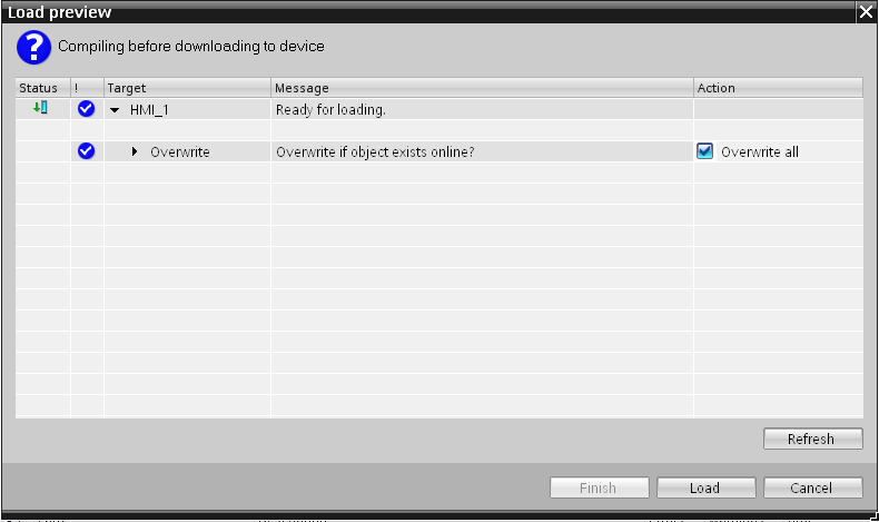 - klikamy prawym przyciskiem myszy na folderze panelu i wybieramy z menu kontekstowego Download to device -> Software (all).