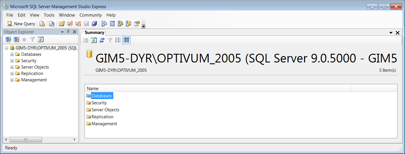 Instalacja i konfiguracja Microsoft SQL Server 2005 Express Edition 14/14 3.