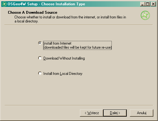 Instalacja QGIS przy