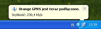 Wybierz numer. Po wybraniu numeru pojawia się okno informacyjne.