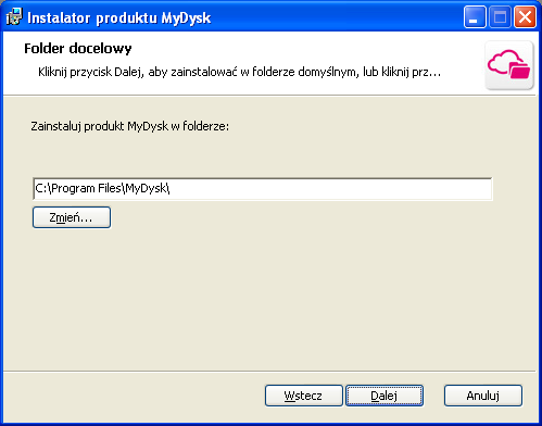 3. Wybierz, gdzie program ma byd