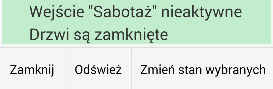 g) Sterowanie wyjściami Funkcja ta umożliwia sterowanie jednym z pięciu wyjść przekaźnika kontrolera oraz wyjścia alarmu.