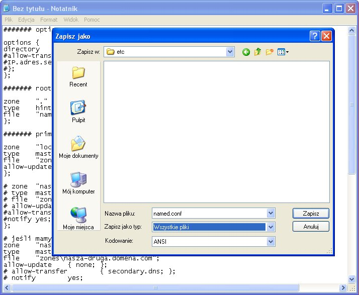 # nie jest konieczne jesli rewerse DNS dla naszego ip prowadzi nasz ISP # zone "ip.ip.ip.in-addr.
