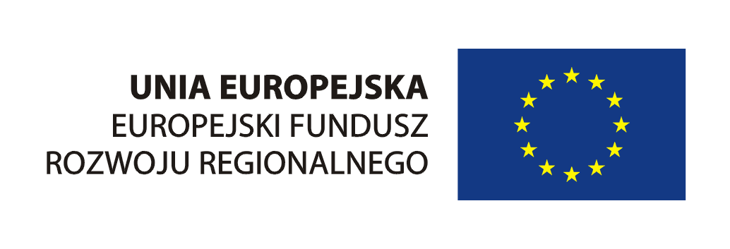 - emblemat Unii Europejskiej ze słownym odniesieniem do Unii Europejskiej oraz Europejskiego Funduszu Rozwoju Regionalnego - logo Pomorskie w Unii Ag