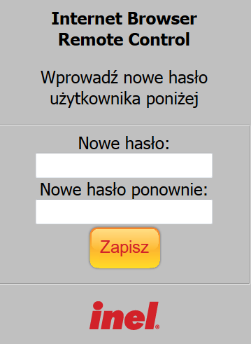 Panel administracyjny urządzenia umożliwia: nadanie nazw poszczególnym kanałom, zmianę hasła użytkownika user, zmianę hasła użytkownika admin, powrót do panelu pilota z uprawnieniami administratora.