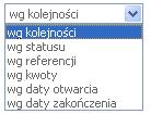 Określenie parametrów raportu z lokat Można zdefiniować następujące parametry raportu (jak na rysunku powyżej): Lokaty domyślnie wartość Wszystkich dyspozycji.