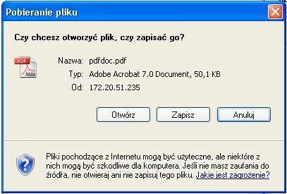 Po wyborze odnośnika Wyciągi dla wybranego rachunku wyświetlone zostanie okno Lista wyciągów prezentująca okres za jaki został wygenerowany wyciąg oraz przycisk [Pobierz PDF] umożliwiający