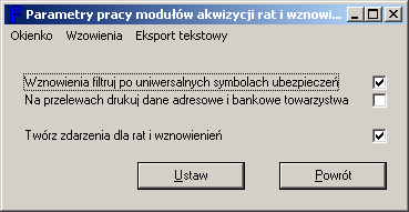 Automatyczne generowanie kontaktów po rozliczeniu polisy Jedną z funkcji modułu CRM jest moŝliwość automatycznego generowania kontaktów do odbycia po wprowadzeniu i rozliczeniu polisy.