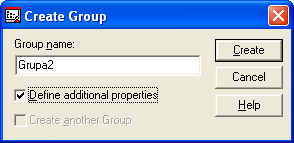 Ograniczenie adresu logowania Tylko z podanych adresów sieci i protokołu TCP/IP moŝna się zalogować Zakładanie grup i przydział uŝytkowników do grup Zakładanie grupy jest podobne do zakładania