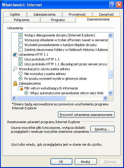 Zaawansowane ustawienia prywatności > ODZNACZONY check box Zastąp automatyczną obsługę plików