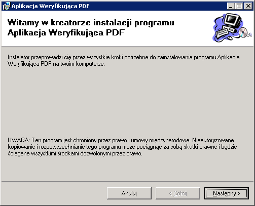 Strona4 Instalacja programu Systemy operacyjne: Windows 2000 Service Pack 3; Windows 98; Windows 98 Second Edition; Windows ME; Windows Server 2003; Windows XP Service Pack 2, Windows Vista Do