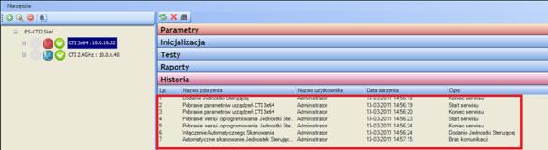 Sterujących oraz na poszczególnych oprawach oświetlenia awaryjnego.