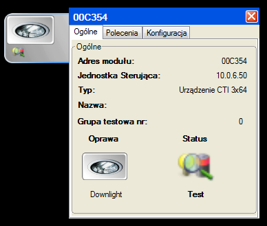 Widok map W widoku map wszystkie parametry danego urządzenia można odczytać w menu kontekstowym na karcie Ogólne 4.1.21.