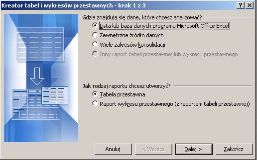 1.16 Zadanie problemowe Otwórz plik: 4. Analiza.xls, i przejdź do arkusza Zadanie 1.