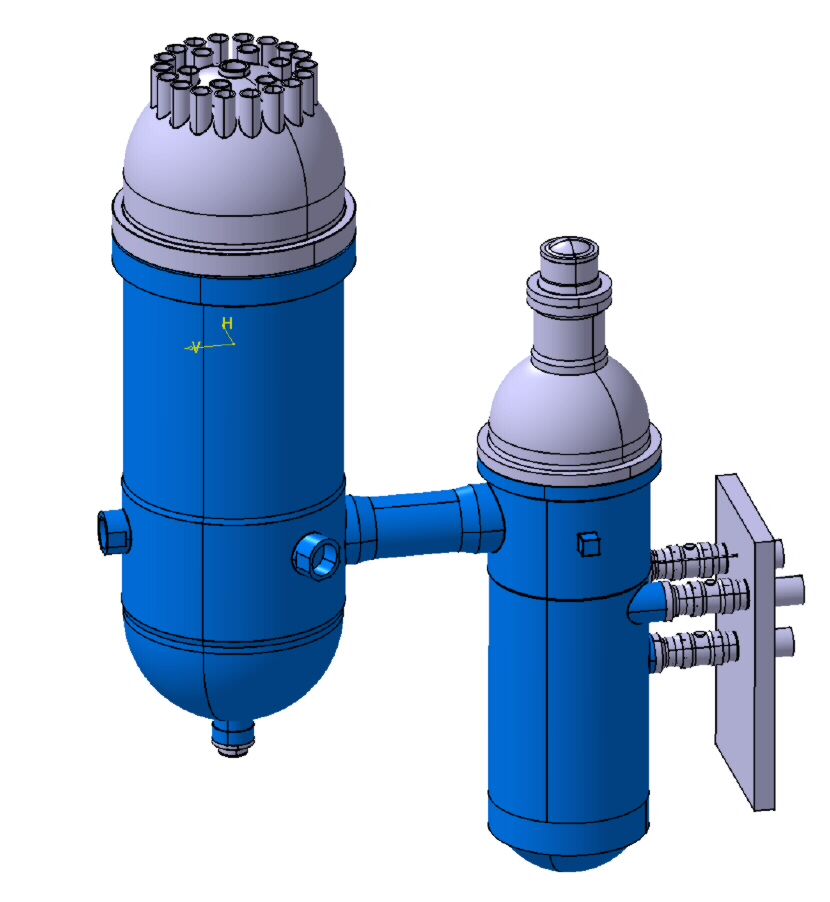 Base options of the Framatome ANP design IHX ves s el Reactor Ves s el C ros s duct Ves s