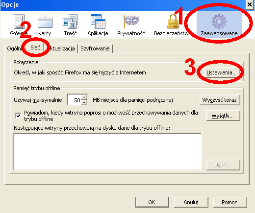 METODA DRUGA (NIE WYKORZYSTUJĄCA DODATKU DO FIREFOXA) Aby dostać się do baz danych z domu przy użyciu przeglądarki Firefox muszą Państwo uruchomić przeglądarkę, a następnie kliknąć przycisk Firefox