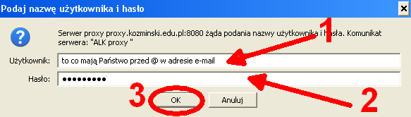 Po skonfigurowaniu wszystkich opcji należy zamknąć Ustawienia Połączenia za pomocą znajdującego się na dole przycisku OK, a następnie zamknąć ekran Opcje również klikając znajdujący się na dole