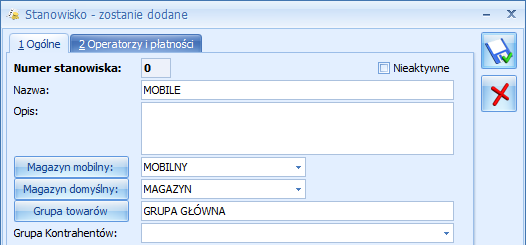 3 Współpraca Comarch ERP Optima z Comarch ERP Mobile Sprzedaż 3.1 Konfiguracja współpracy z urządzeniem mobilnym W programie utworzono nowy rodzaj magazynu o typie mobilny.
