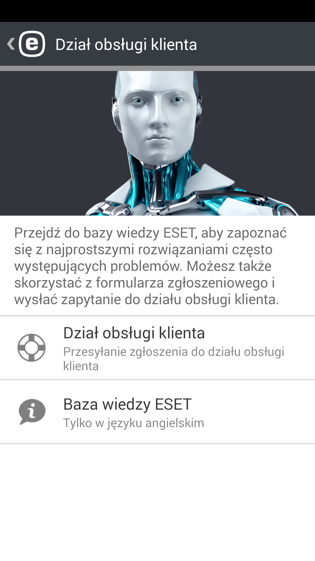 14. Dział obsługi klienta Specjaliści z działu obsługi klienta ESET służą pomocą w sprawach administracyjnych i technicznych dotyczących programu ESET Endpoint Security lub innych produktów firmy