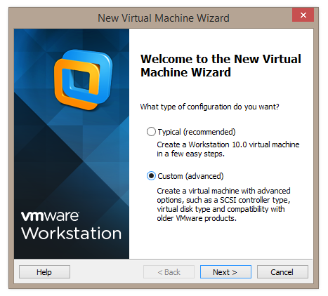 2. Tworzenie maszyn wirtualnych W celu utworzenia nowej maszyny wirtualnej należy prawym przyciskiem myszy wybrać puste pole w bibliotece, a następnie wybrać New Virtual Machine... (Rys. 3)
