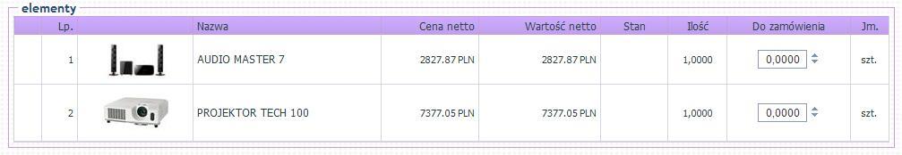 Rysunek 16.80 Szczegóły oferty, sekcja: Znajdź element. Po wprowadzeniu wartości w filtrze, wartość jest zapamiętywana.