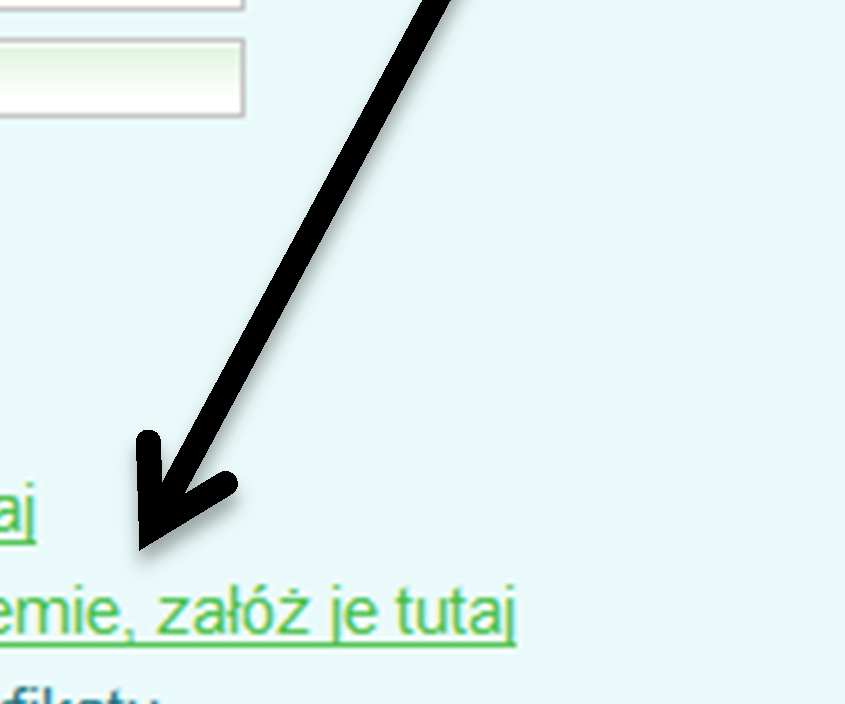 2. Kolejnym krokiem jest kliknięcie opcji umożliwiającej założenie konta w systemie. 3.