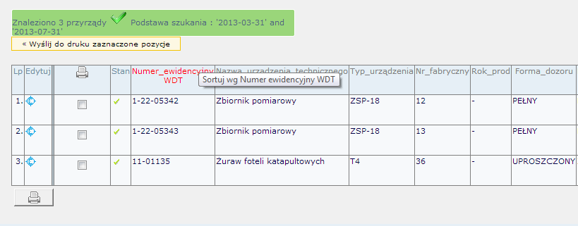 Efekt filtrowania z listy rozwijanej pola wyboru select na podstawie osoby