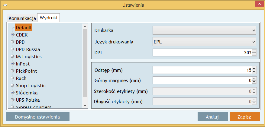 Rys. 45 Zakładka Wydruki Krok 6 Wpisujemy klucz dostępu, który dostępny jest w zakładce Konfiguracja Wydruki. Krok 7 Wybieramy Wydruki.