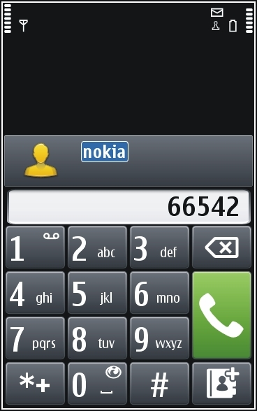 Telefon 41 2 Aby nawiązać połączenie, naciśnij klawisz połączeń. 3 Aby zakończyć połączenie, naciśnij klawisz zakończenia.