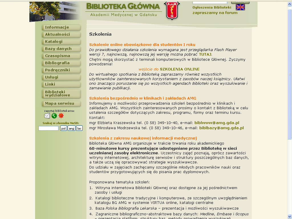 Przykłady Biblioteka Główna AM w Gdańsku http://www.