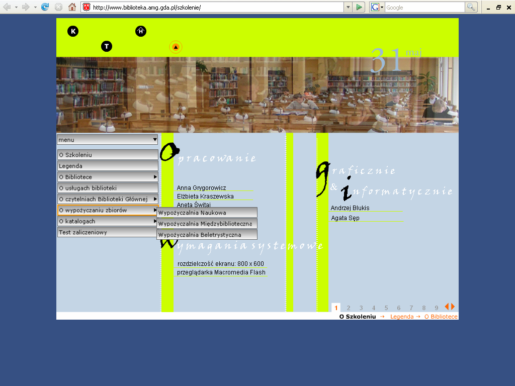 Przykłady Biblioteka Główna AM w Gdańsku http://www.